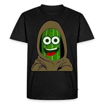 Concombre Concombre - T-shirt Premium bio Homme - noir - Devant - Nico (187cm)