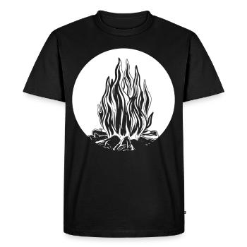 Campfire Fire Fire Pit - Men's Premium Organic T-Shirt - black - Front - Nico (187cm)