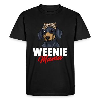 Dachshund Gift Dixie Viennese Doxie Dachshund - Men's Premium Organic T-Shirt - black - Front - Nico (187cm)