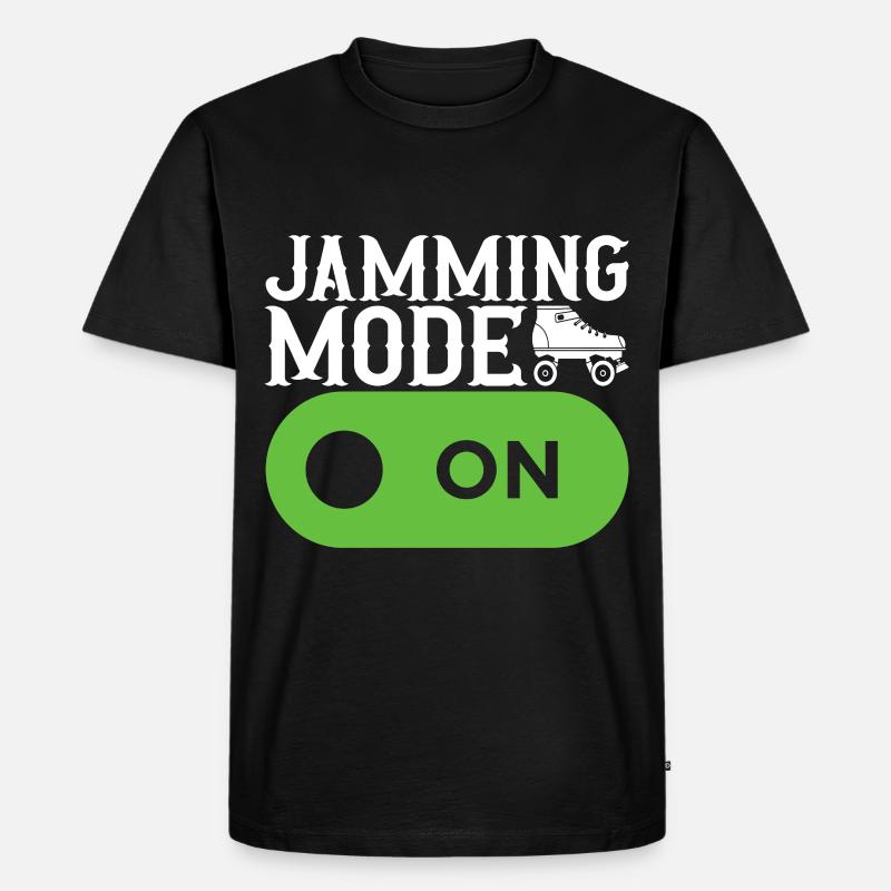 Roller Derby - Männer Premium Bio T-Shirt - Schwarz