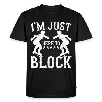 Roller derby - T-shirt Premium bio Homme - noir - Devant - Nico (187cm)