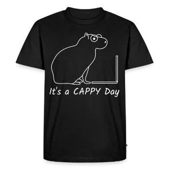 Capybara Capybaras - Men's Premium Organic T-Shirt - black - Front - Nico (187cm)