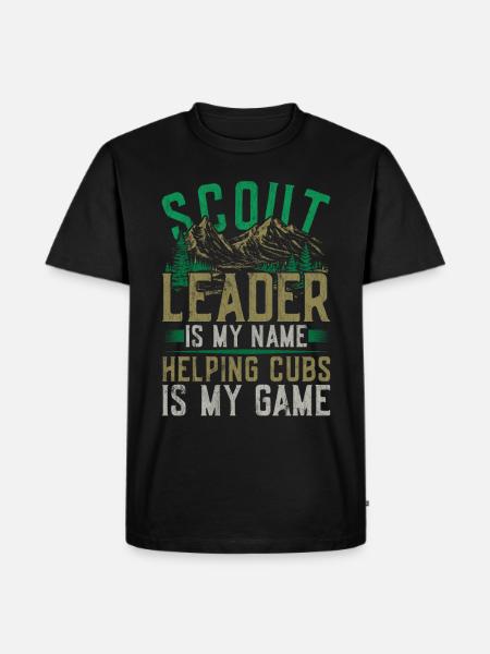 Pfadfinderführer Pfadfinder - Männer Premium Bio T-Shirt - Schwarz