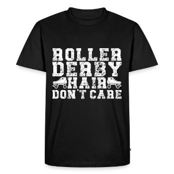 Roller derby - T-shirt Premium bio Homme - noir - Devant - Nico (187cm)