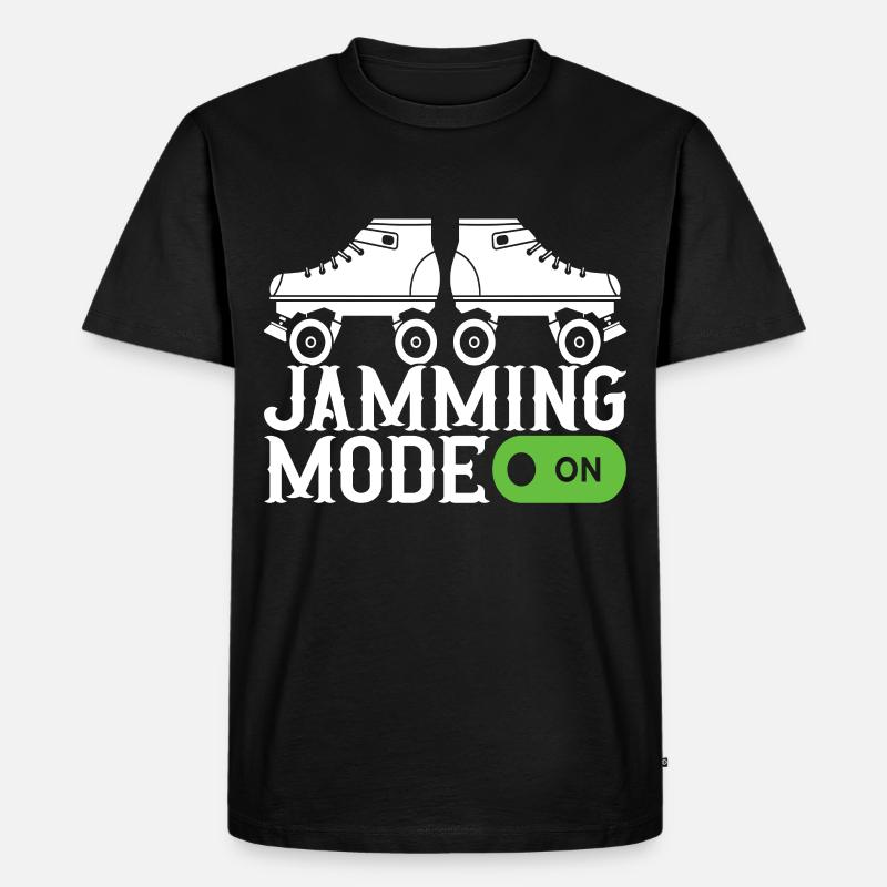 Roller Derby - Männer Premium Bio T-Shirt - Schwarz