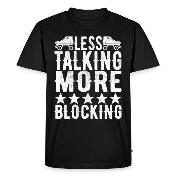 Roller derby - T-shirt Premium bio Homme - noir - Devant - Nico (187cm)