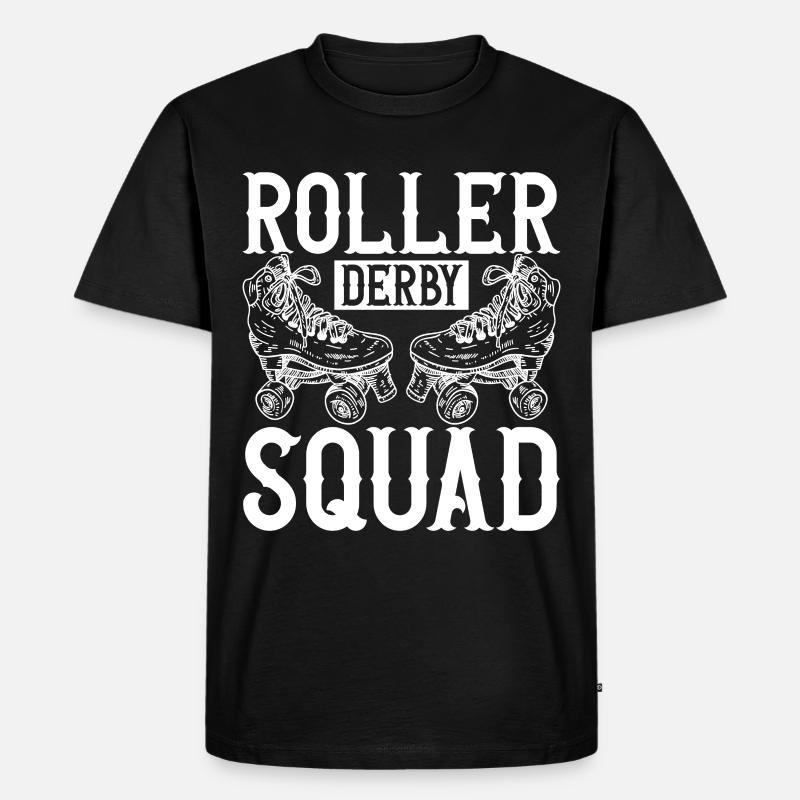 Roller Derby - Männer Premium Bio T-Shirt - Schwarz