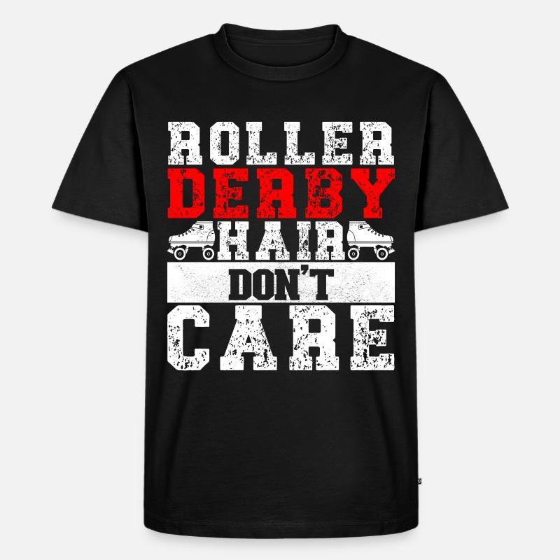 Roller Derby - Männer Premium Bio T-Shirt - Schwarz