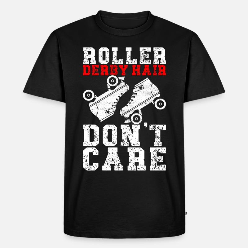 Roller Derby - Männer Premium Bio T-Shirt - Schwarz