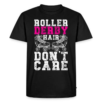 Roller derby - T-shirt Premium bio Homme - noir - Devant - Nico (187cm)