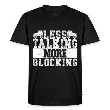 Roller derby - T-shirt Premium bio Homme - noir - Devant - Nico (187cm)