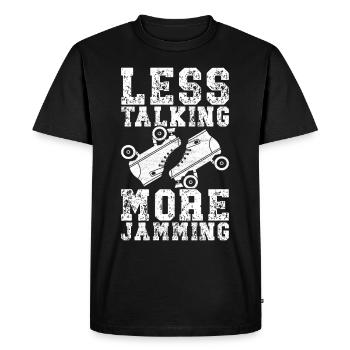Roller derby - T-shirt Premium bio Homme - noir - Devant - Nico (187cm)