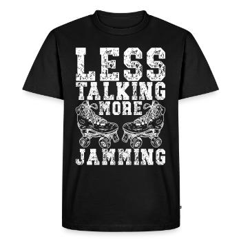 Roller derby - T-shirt Premium bio Homme - noir - Devant - Nico (187cm)