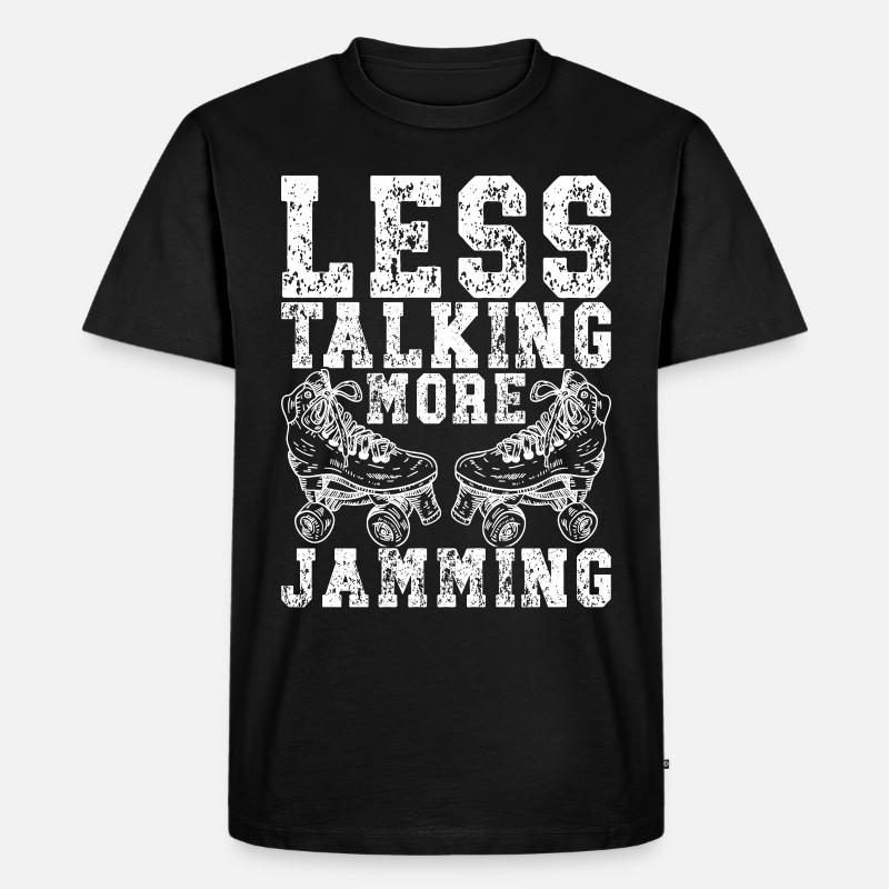 Roller Derby - Männer Premium Bio T-Shirt - Schwarz