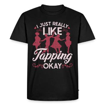 Tap Dancer Tap Dancer - Men's Premium Organic T-Shirt - black - Front - Nico (187cm)