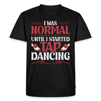 Tap Dance Tap Dancer Tap Dancer Stepper - Men's Premium Organic T-Shirt - black - Front - Nico (187cm)