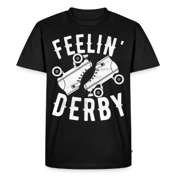 Roller derby - T-shirt Premium bio Homme - noir - Devant - Nico (187cm)