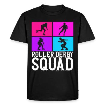 Roller derby - T-shirt Premium bio Homme - noir - Devant - Nico (187cm)
