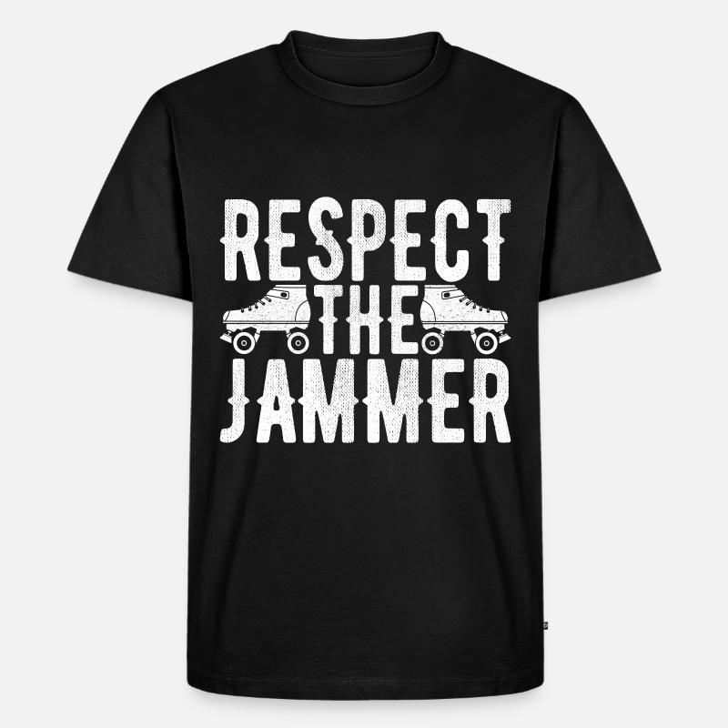 Roller Derby - Männer Premium Bio T-Shirt - Schwarz