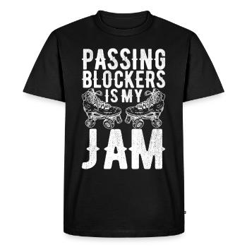 Roller derby - T-shirt Premium bio Homme - noir - Devant - Nico (187cm)