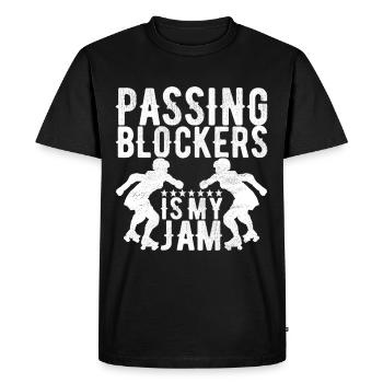 Roller derby - T-shirt Premium bio Homme - noir - Devant - Nico (187cm)