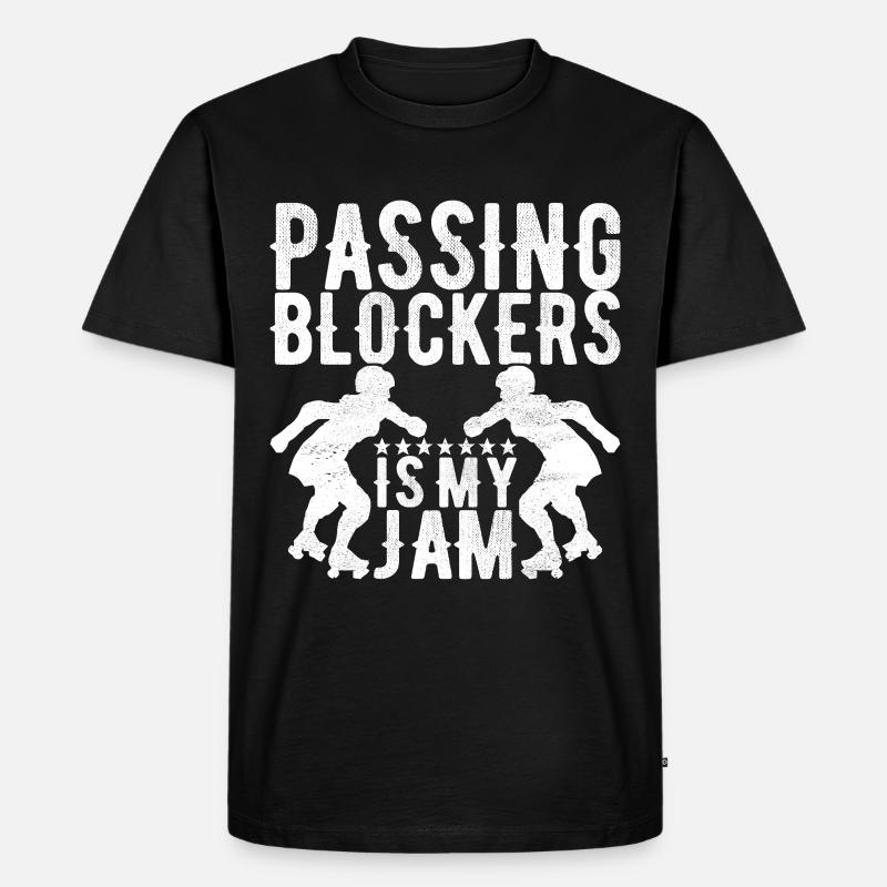 Roller Derby - Männer Premium Bio T-Shirt - Schwarz