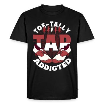 Tap Dancer Tap Dancer Toe-Tally Tap Addicted - Men's Premium Organic T-Shirt - black - Front - Nico (187cm)