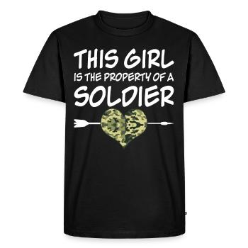 Femmes de soldats Femmes de soldats - T-shirt Premium bio Homme - noir - Devant - Nico (187cm)