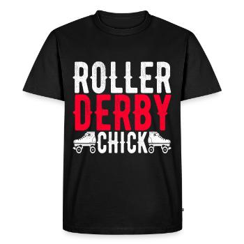 Roller derby - T-shirt Premium bio Homme - noir - Devant - Nico (187cm)