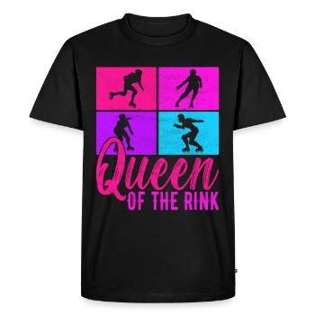 Roller derby - T-shirt Premium bio Homme - noir - Devant - Nico (187cm)