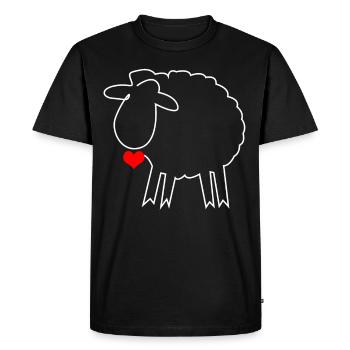 Sheep Shepherd Sheep - Men's Premium Organic T-Shirt - black - Front - Nico (187cm)