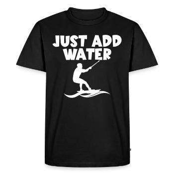 Ski nautique - T-shirt Premium bio Homme - noir - Devant - Nico (187cm)