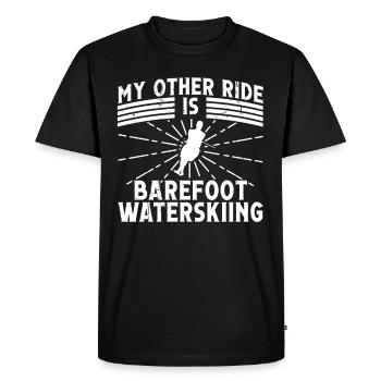 Ski nautique pieds nus - T-shirt Premium bio Homme - noir - Devant - Nico (187cm)