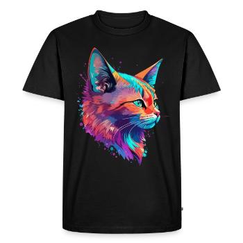 Chats Pet Art Mignon Chat Mignon Chaton - T-shirt Premium bio Homme - noir - Devant - Nico (187cm)
