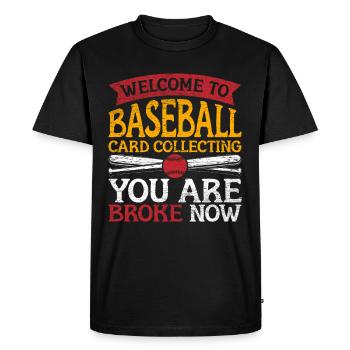 Collecteur de cartes de baseball Collecteur de cartes de baseball - T-shirt Premium bio Homme - noir - Devant - Nico (187cm)