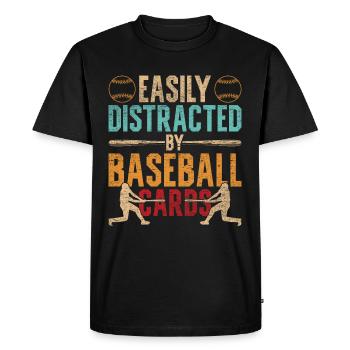 Collecteur de cartes de baseball Collecteur de cartes de baseball - T-shirt Premium bio Homme - noir - Devant - Nico (187cm)