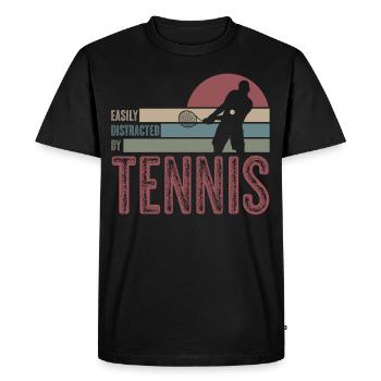 Balles de tennis Balles de tennis Joueurs de tennis - T-shirt Premium bio Homme - noir - Devant - Nico (187cm)