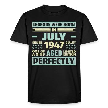 76th Birthday July Vintage 2005 Vintage - Men's Premium Organic T-Shirt - black - Front - Nico (187cm)