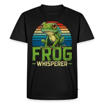 Frog Red-eyed Tree Frog - Men's Premium Organic T-Shirt - black - Front - Nico (187cm)