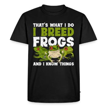Frog Red-eyed Tree Frog - Men's Premium Organic T-Shirt - black - Front - Nico (187cm)