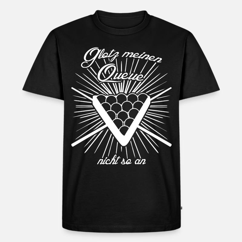 Snooker Billard Poolbillard - Männer Premium Bio T-Shirt - Schwarz