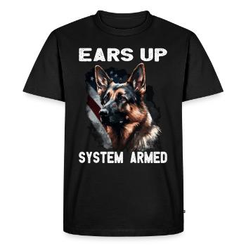 Berger allemand - Propriétaire de chien de berger allemand - T-shirt Premium bio Homme - noir - Devant - Nico (187cm)
