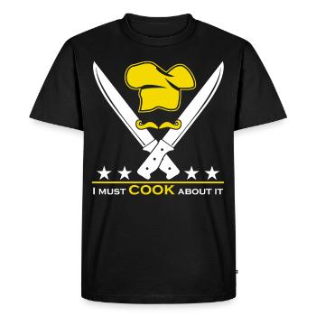 Chef's Hat Chef Cooking Kitchen Chef - Men's Premium Organic T-Shirt - black - Front - Nico (187cm)