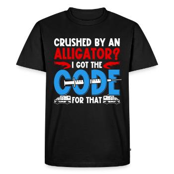 Coding Specialist I Got The Code For That - Men's Premium Organic T-Shirt - black - Front - Nico (187cm)