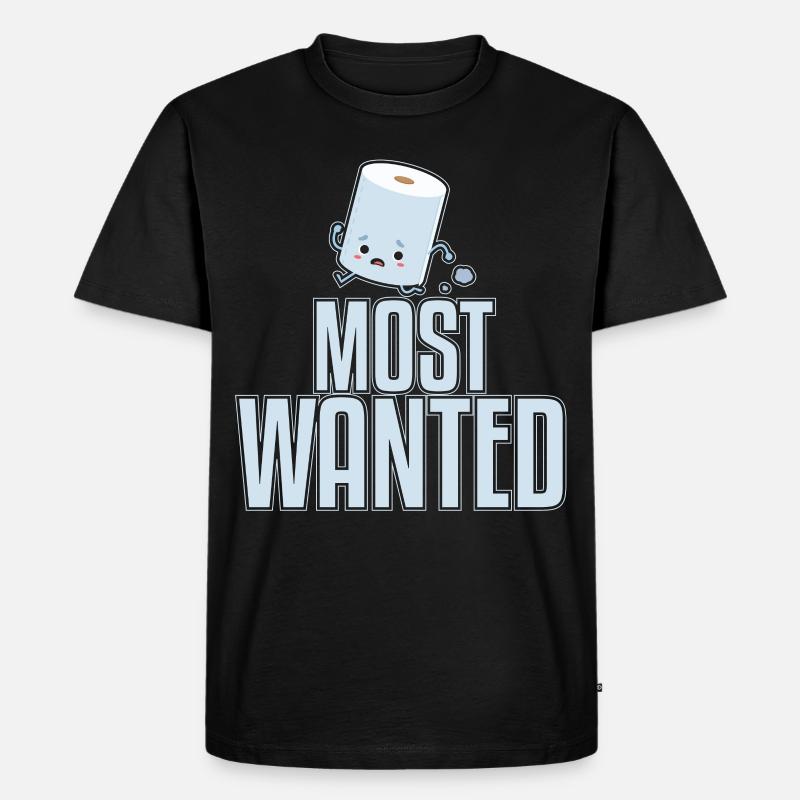 Most Wanted - Männer Premium Bio T-Shirt - Schwarz