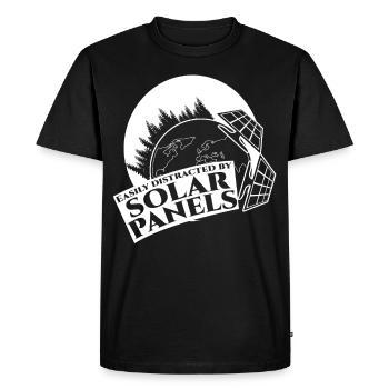 Solar cells Solar energy Photovoltaics - Men's Premium Organic T-Shirt - black - Front - Nico (187cm)