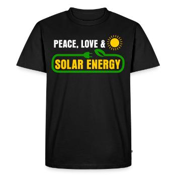 Solar Cell Renewable Energy - Men's Premium Organic T-Shirt - black - Front - Nico (187cm)