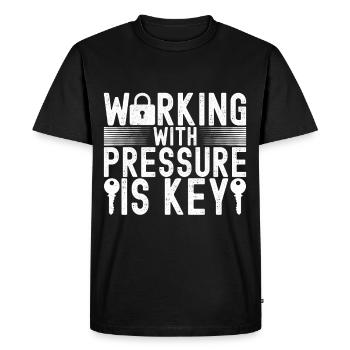 Schlüsseldienst Locksmith Dietrich - Men's Premium Organic T-Shirt - black - Front - Nico (187cm)