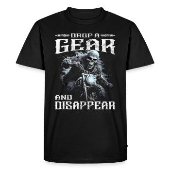 Motorcyclist Sayings | Motorcycle & Biker - Men's Premium Organic T-Shirt - black - Front - Nico (187cm)