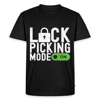 Schlüsseldienst Locksmith Dietrich - Men's Premium Organic T-Shirt - black - Front - Nico (187cm)